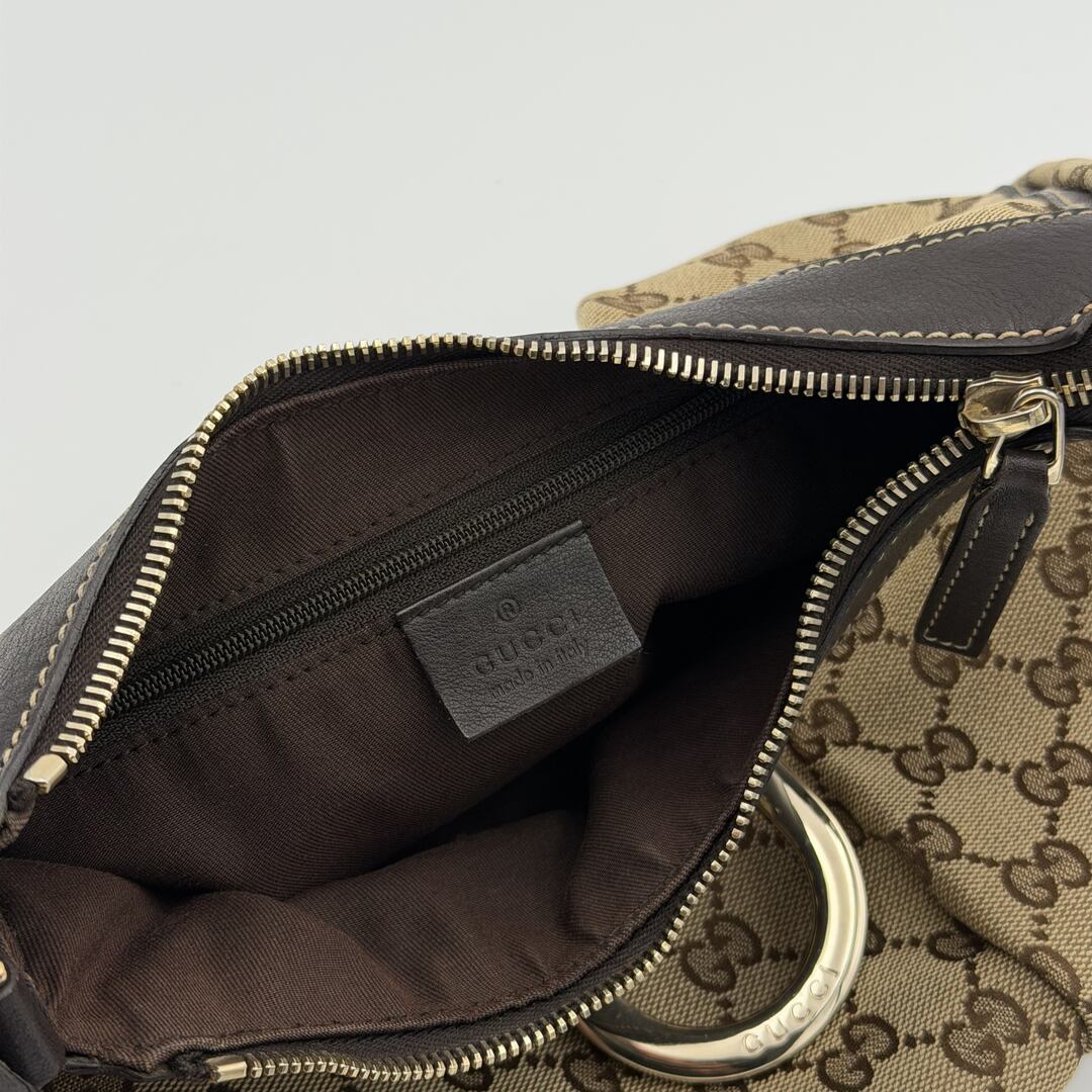 Gucci GG Canvas Abbey Brown Shoulder Bag