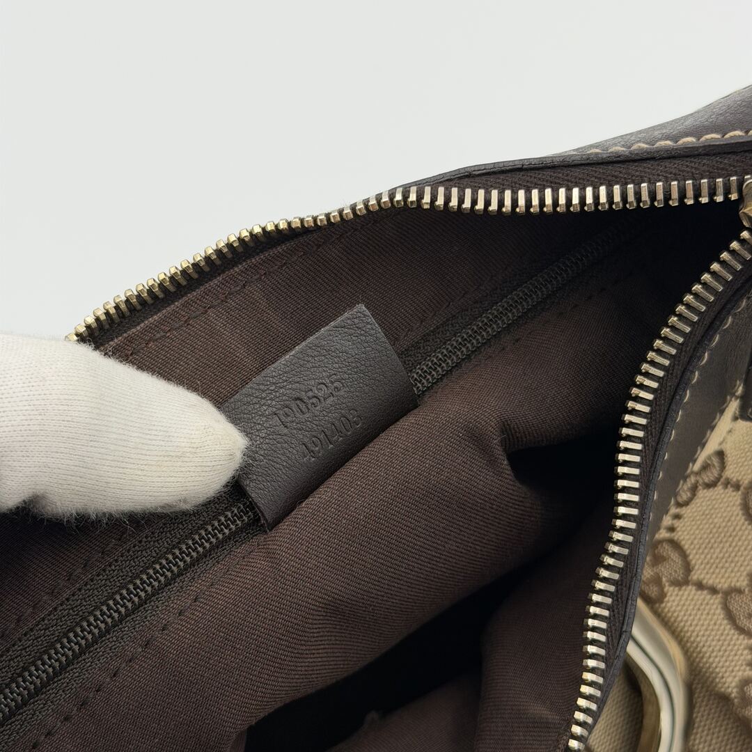 Gucci GG Canvas Abbey Brown Shoulder Bag