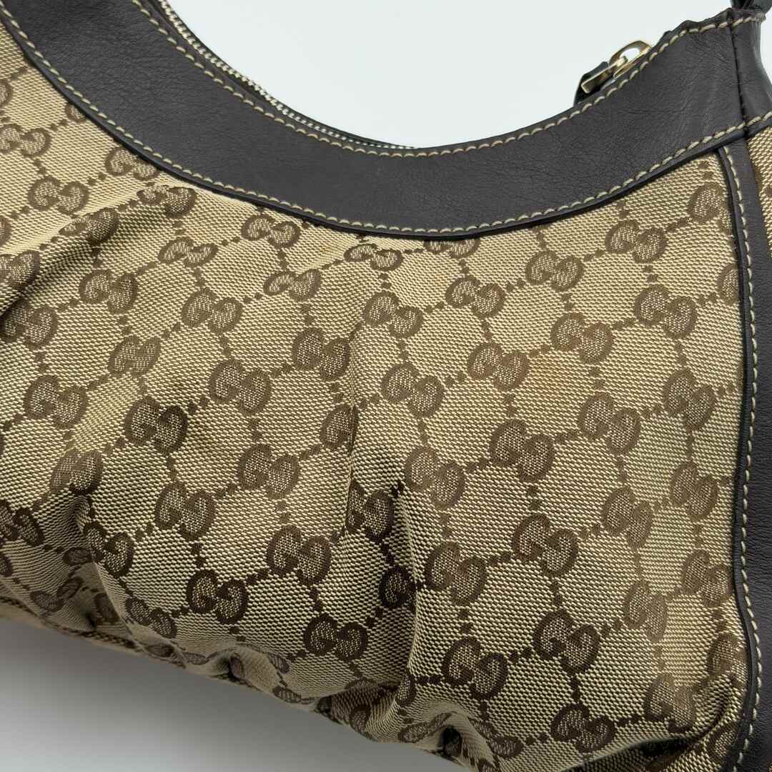 Gucci GG Canvas Abbey Brown Shoulder Bag