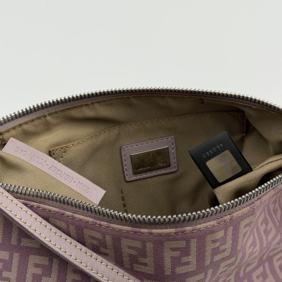 Fendi Zucchino Pink Shoulder Bag