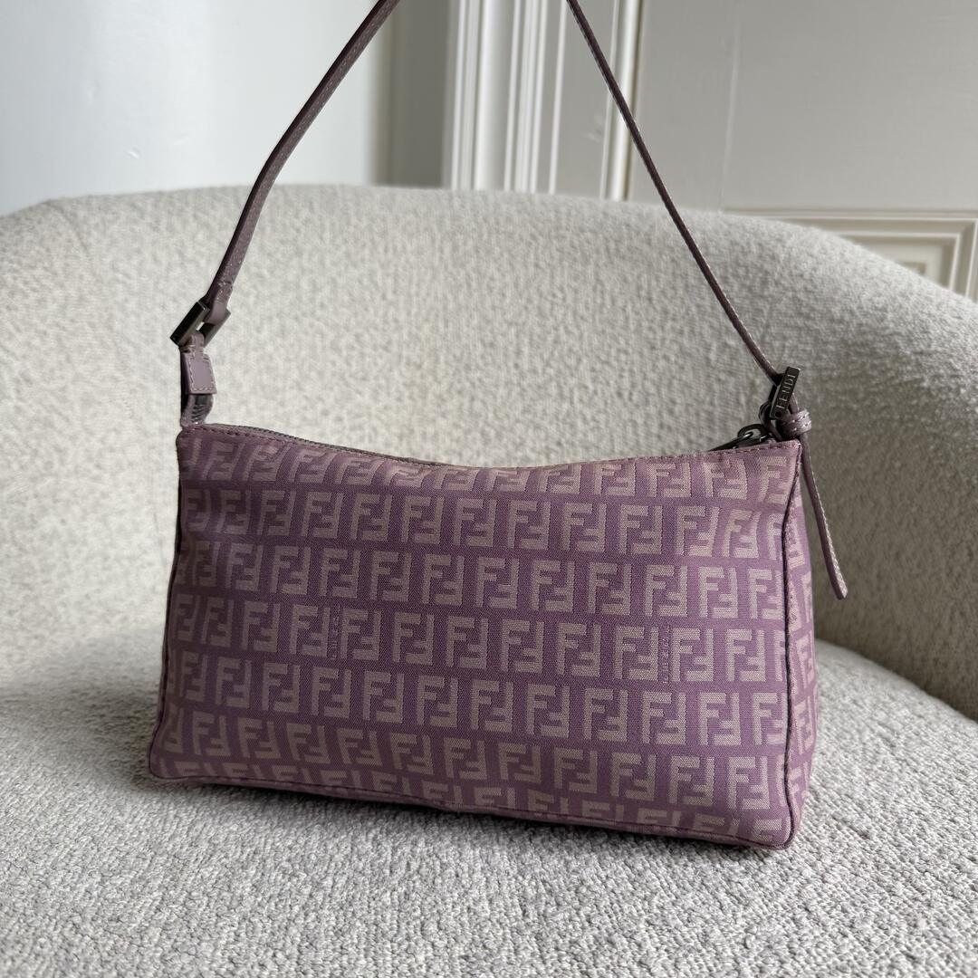Fendi Zucchino Pink Shoulder Bag