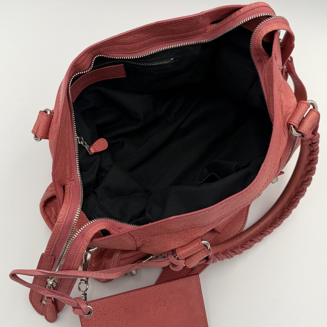 2013 Balenciaga The City Leather Pink Handbag