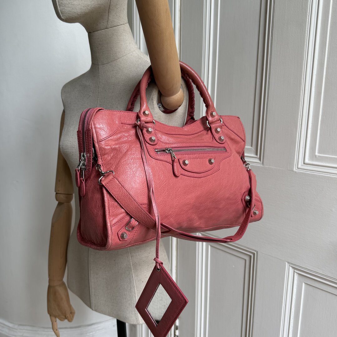 2013 Balenciaga The City Leather Pink Handbag
