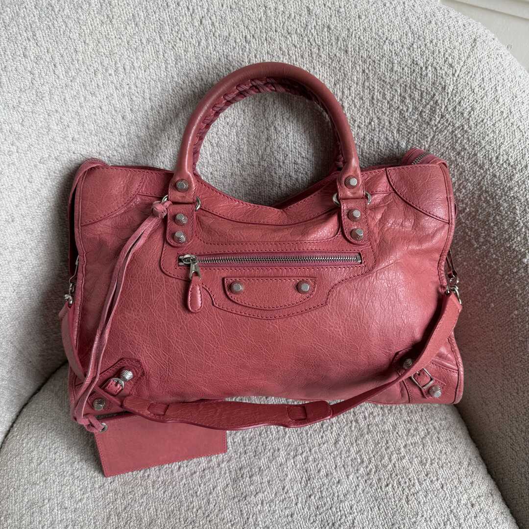 2013 Balenciaga The City Leather Pink Handbag