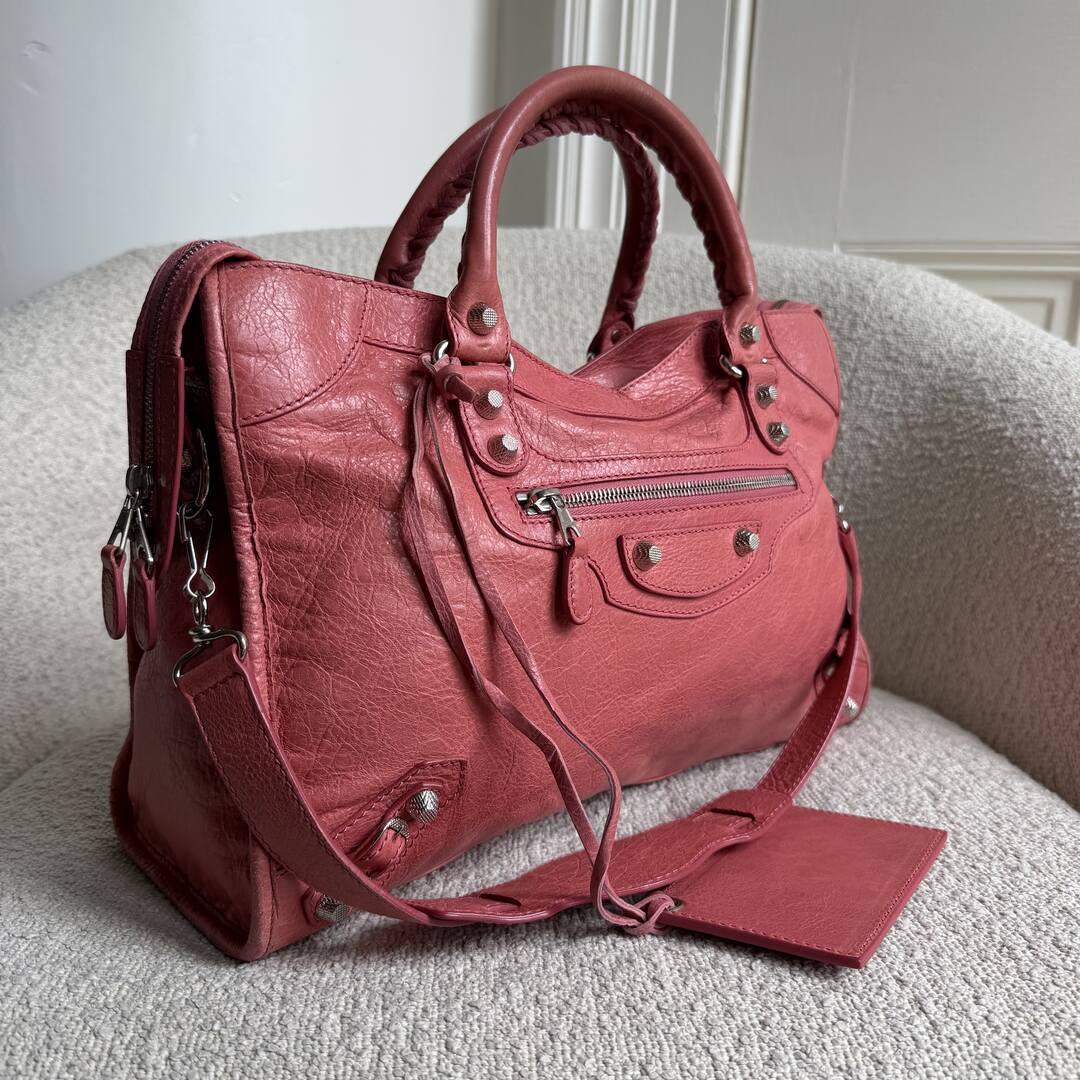 2013 Balenciaga The City Leather Pink Handbag