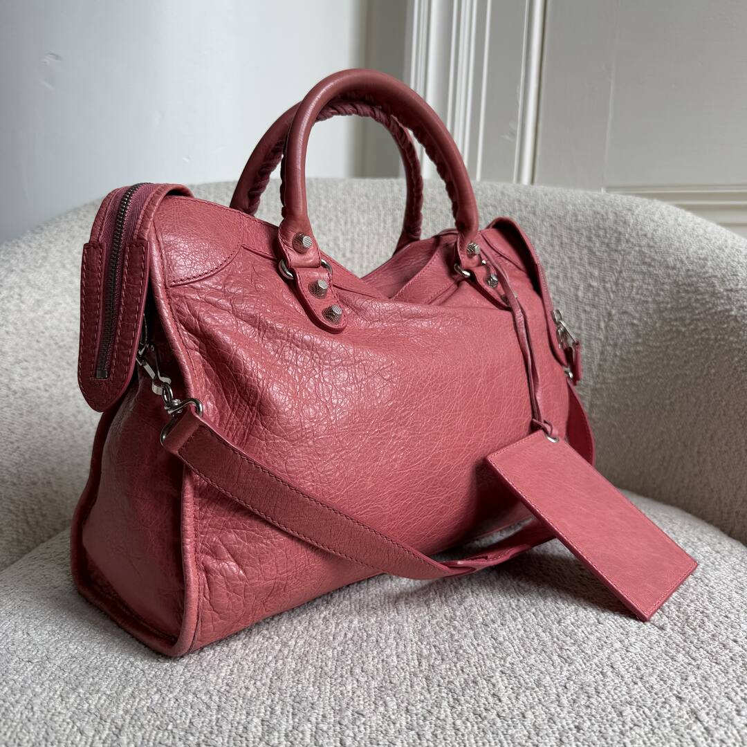 2013 Balenciaga The City Leather Pink Handbag