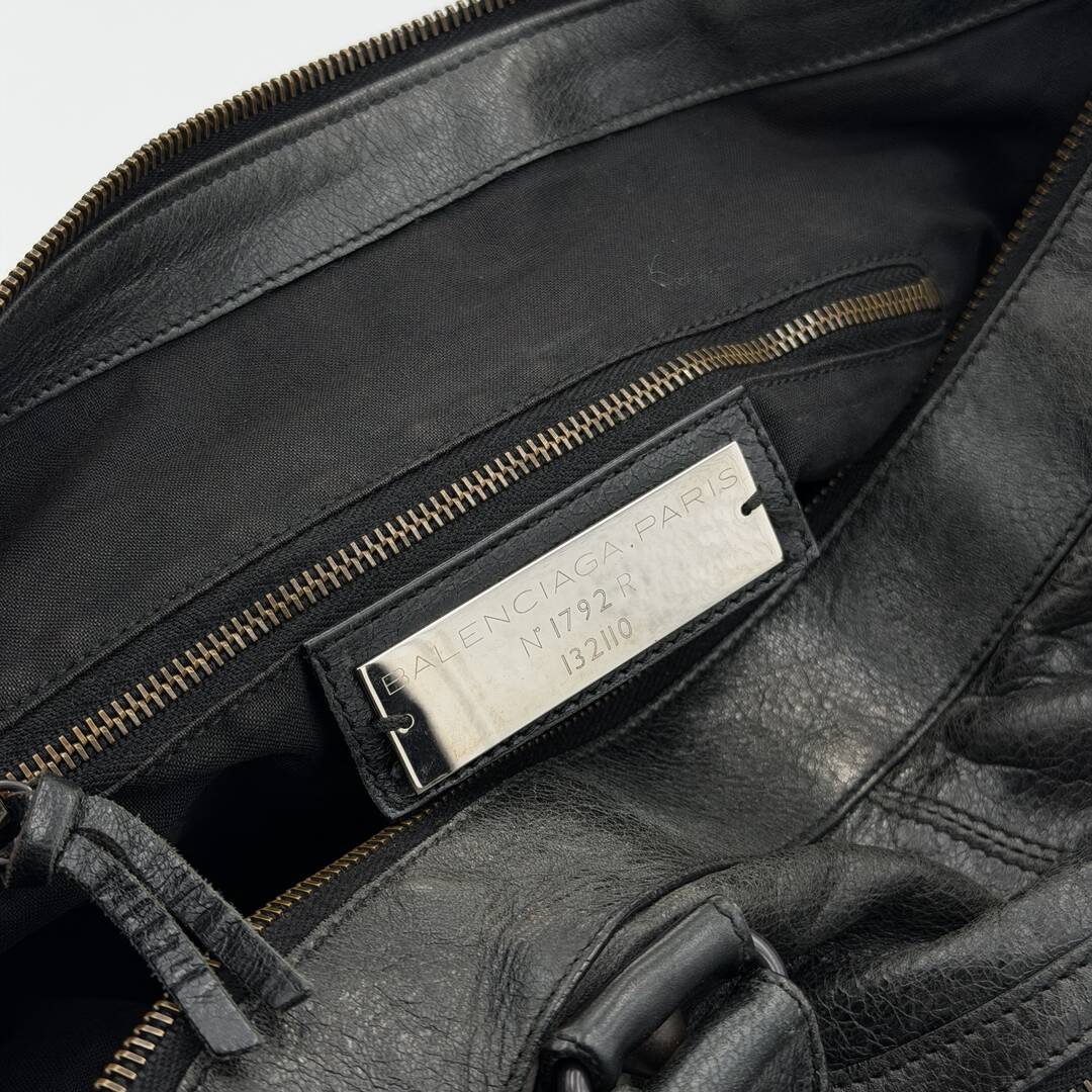 2009 Balenciaga Classic The Work Leather Black Shoulder Bag