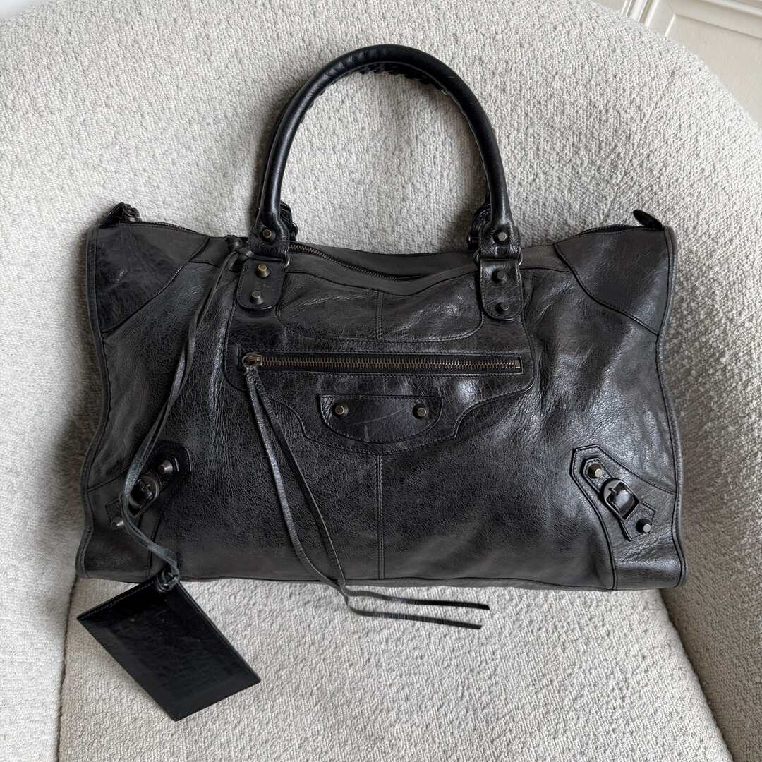 2009 Balenciaga Classic The Work Leather Black Shoulder Bag