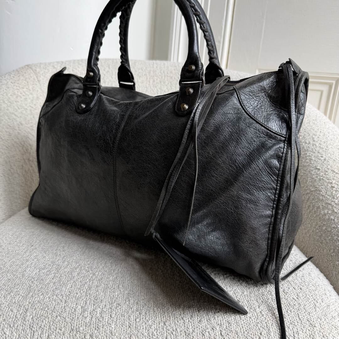 2009 Balenciaga Classic The Work Leather Black Shoulder Bag