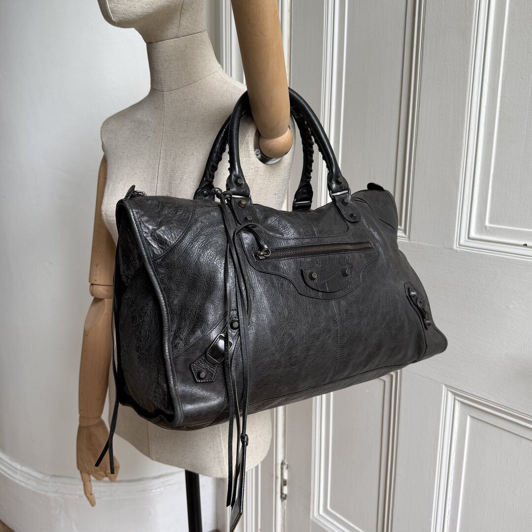 2009 Balenciaga Classic The Work Leather Black Shoulder Bag