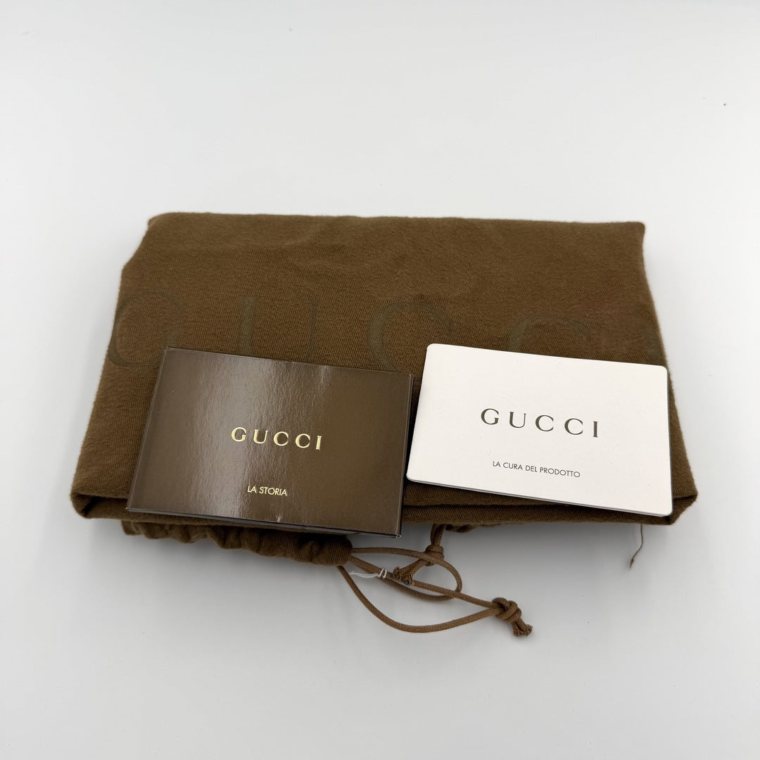 Gucci Guccissima Princy Brown Leather Shoulder Bag