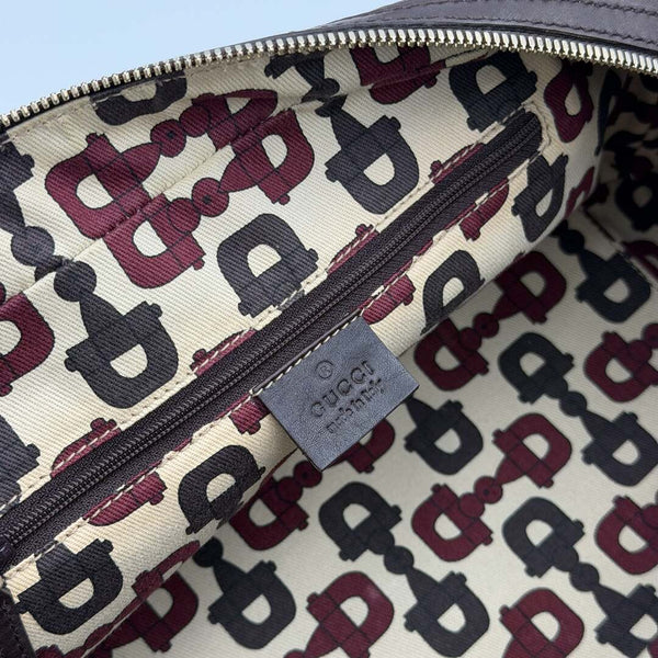 Gucci Guccissima Princy Brown Leather Shoulder Bag