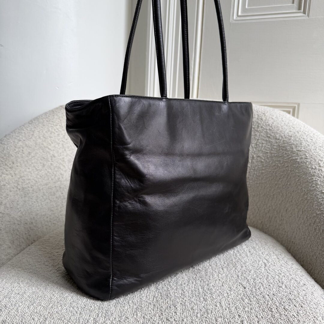 Prada Nappa Leather Black Tote Bag