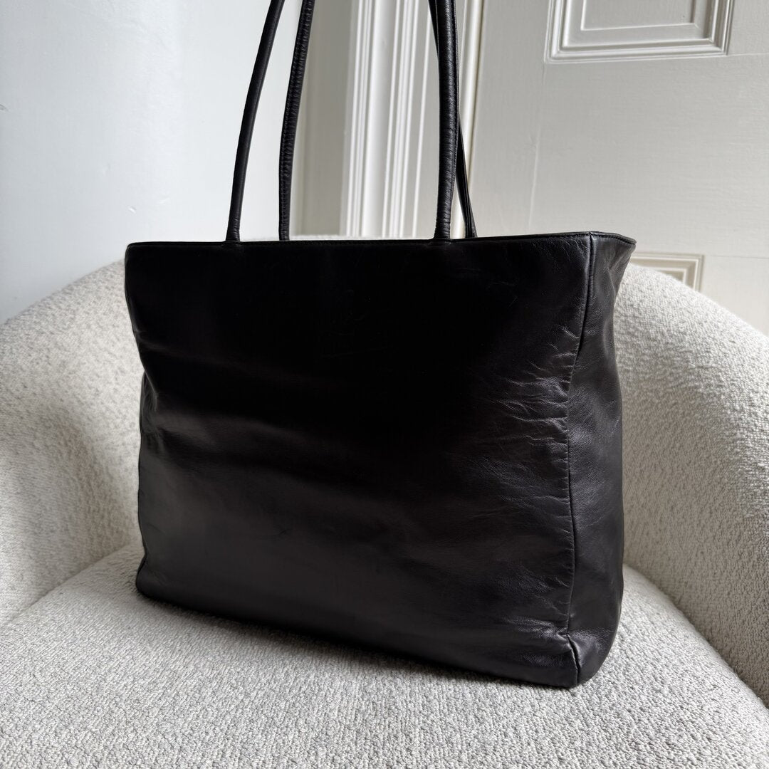Prada Nappa Leather Black Tote Bag