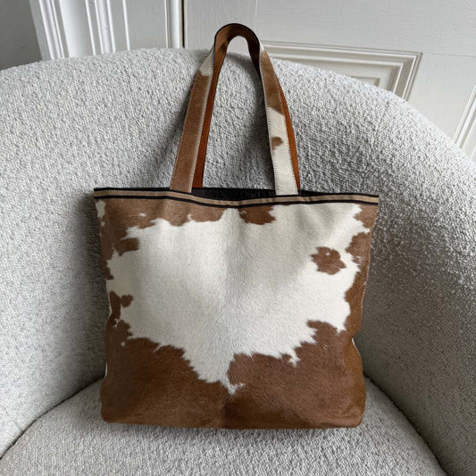 Archive Miu Miu Cow Print Handbag