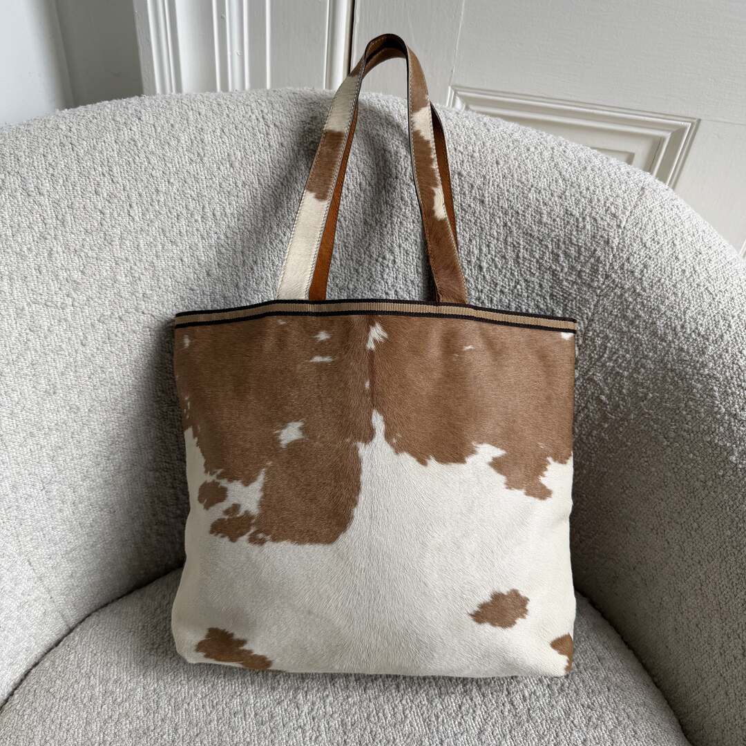Archive Miu Miu Cow Print Handbag