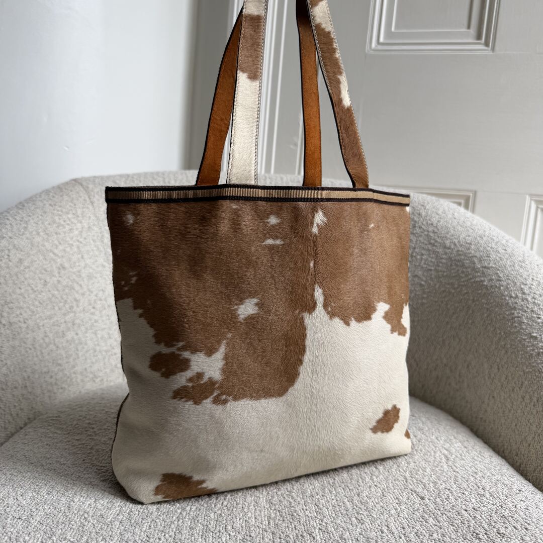 Archive Miu Miu Cow Print Handbag