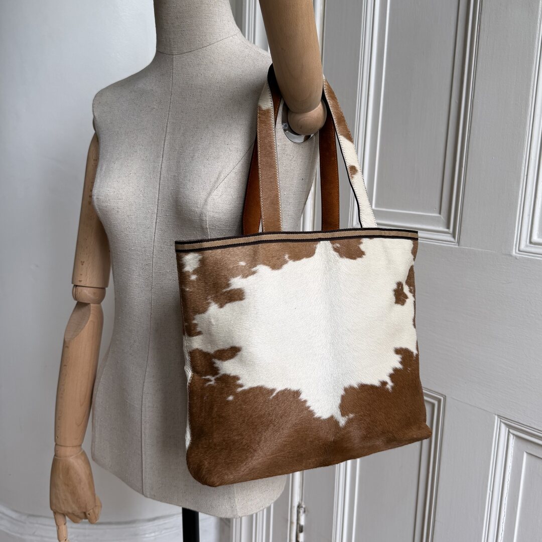 Archive Miu Miu Cow Print Handbag