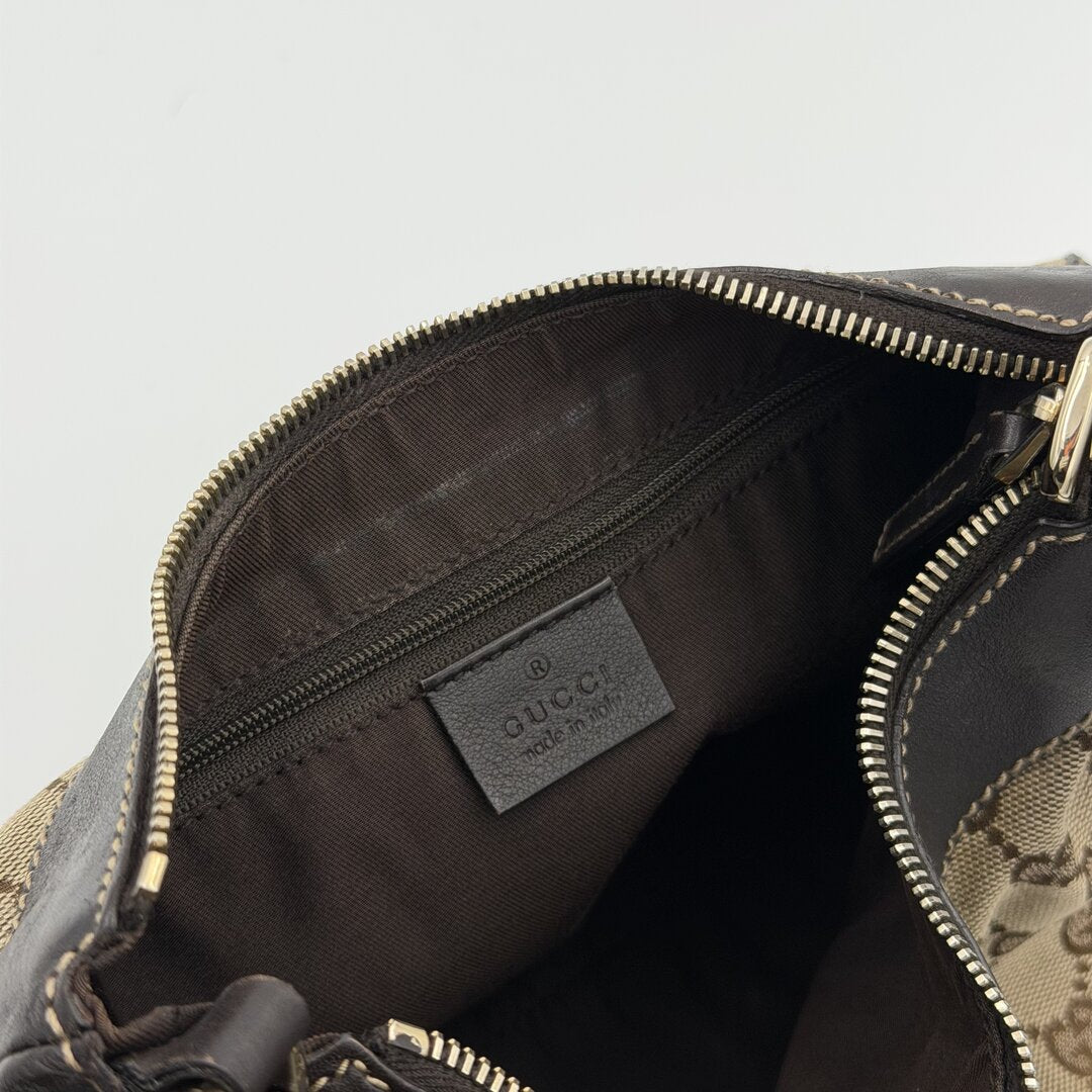 Gucci GG Canvas Abbey Brown Shoulder Bag