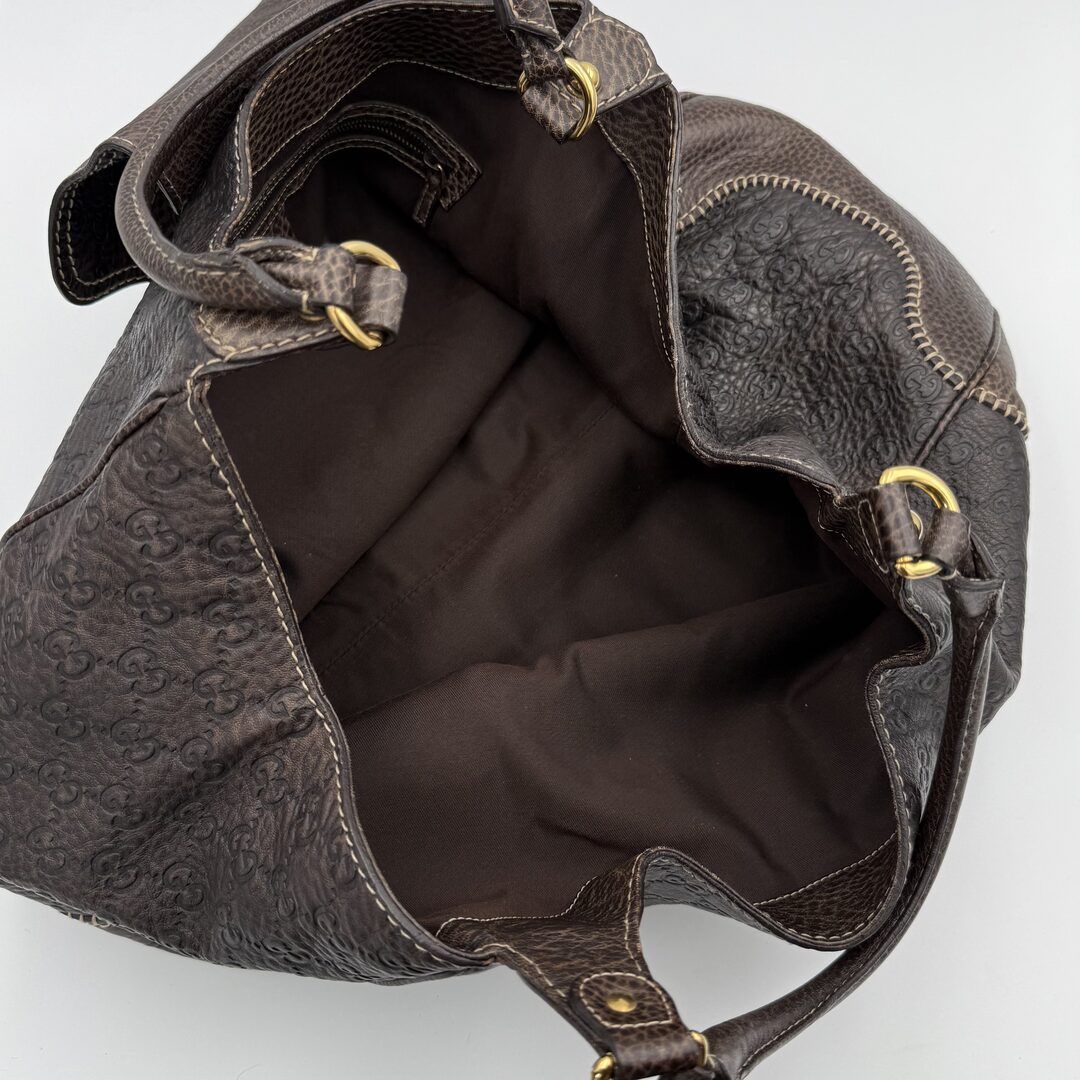 Gucci Guccissima New Pelham Brown Shoulder Bag