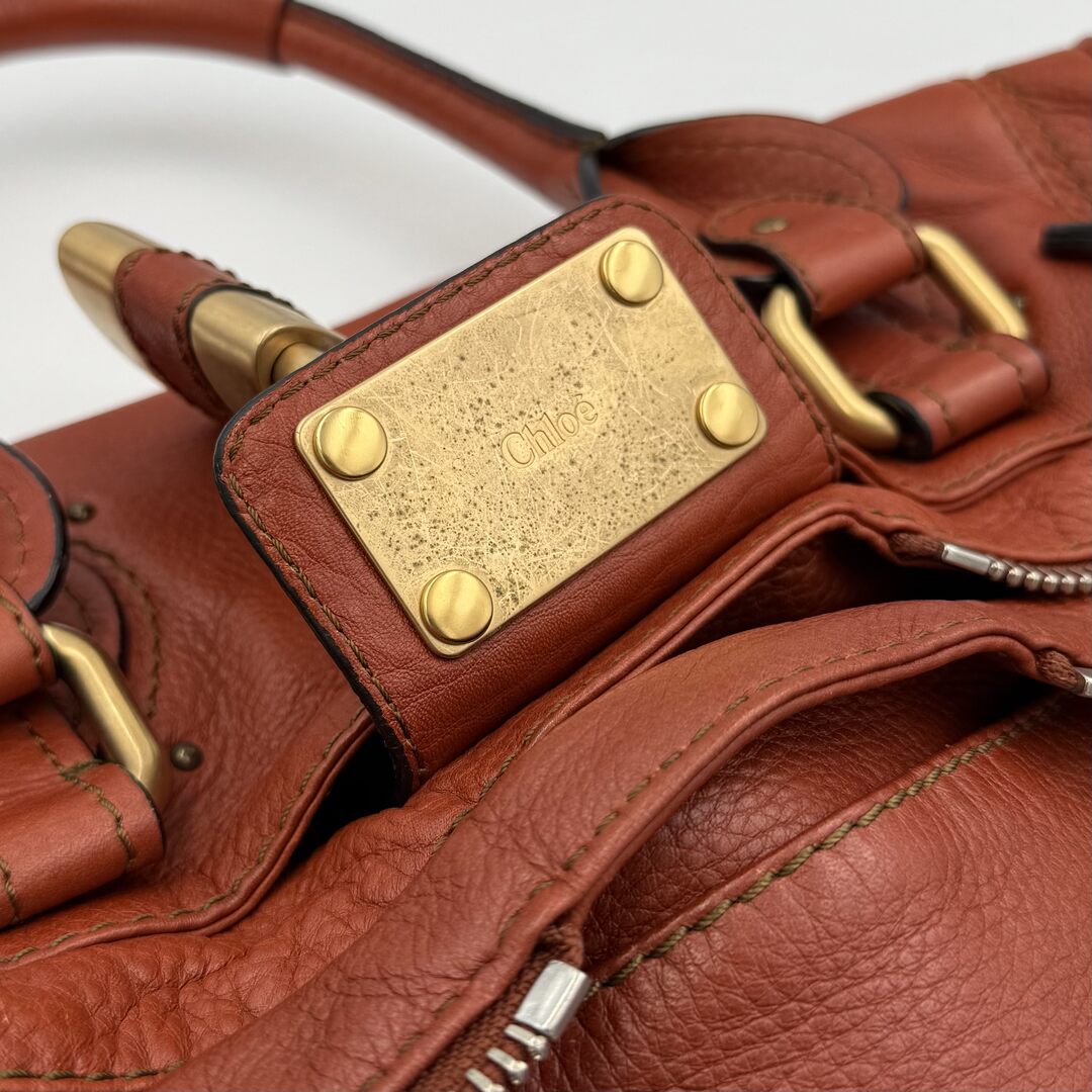 Chloe Paddington Leather Warm Brown Shoulder Bag
