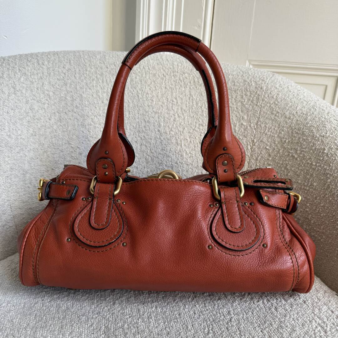 Chloe Paddington Leather Warm Brown Shoulder Bag