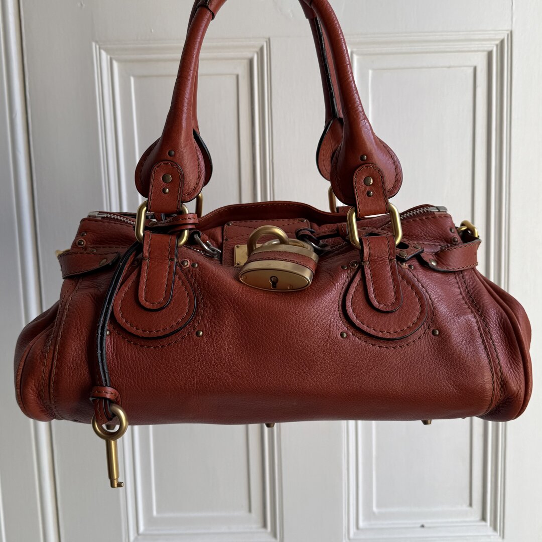 Chloe Paddington Leather Warm Brown Shoulder Bag