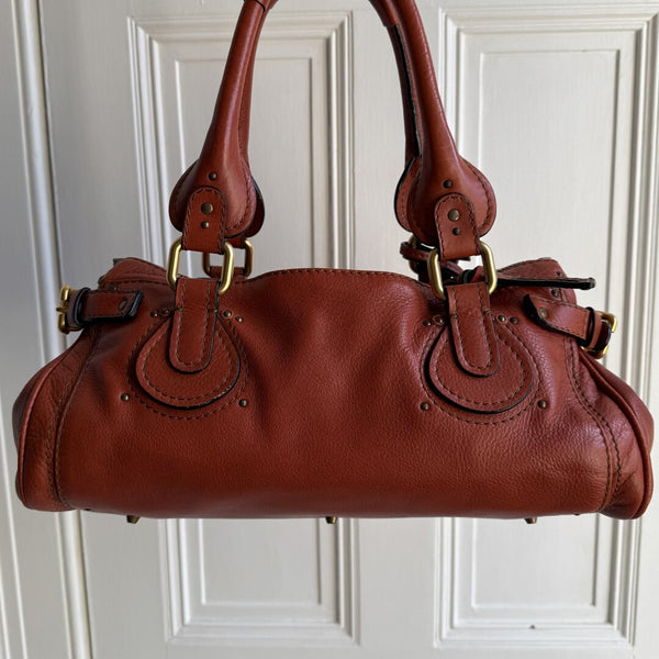 Chloe Paddington Leather Warm Brown Shoulder Bag