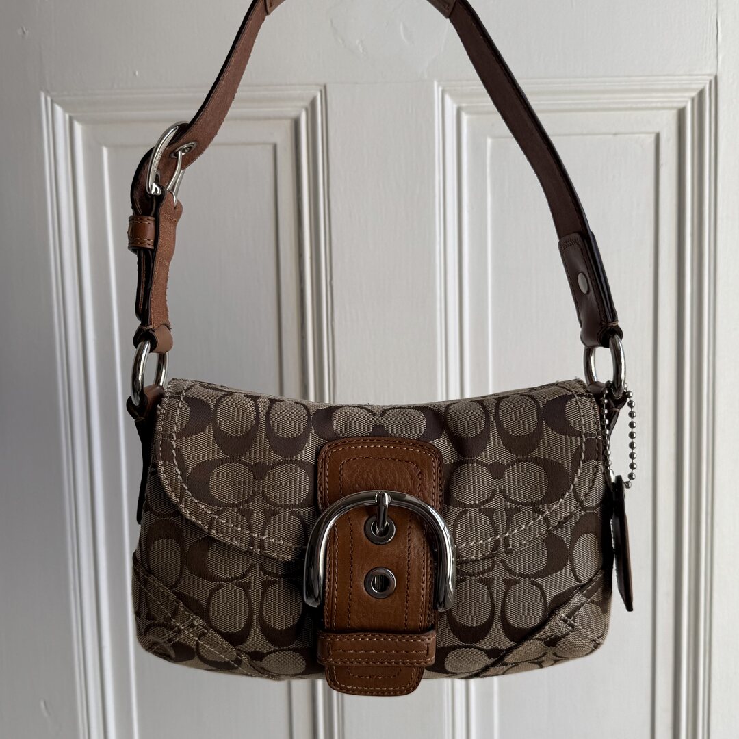 Coach Signature Soho Brown Shoulder Bag