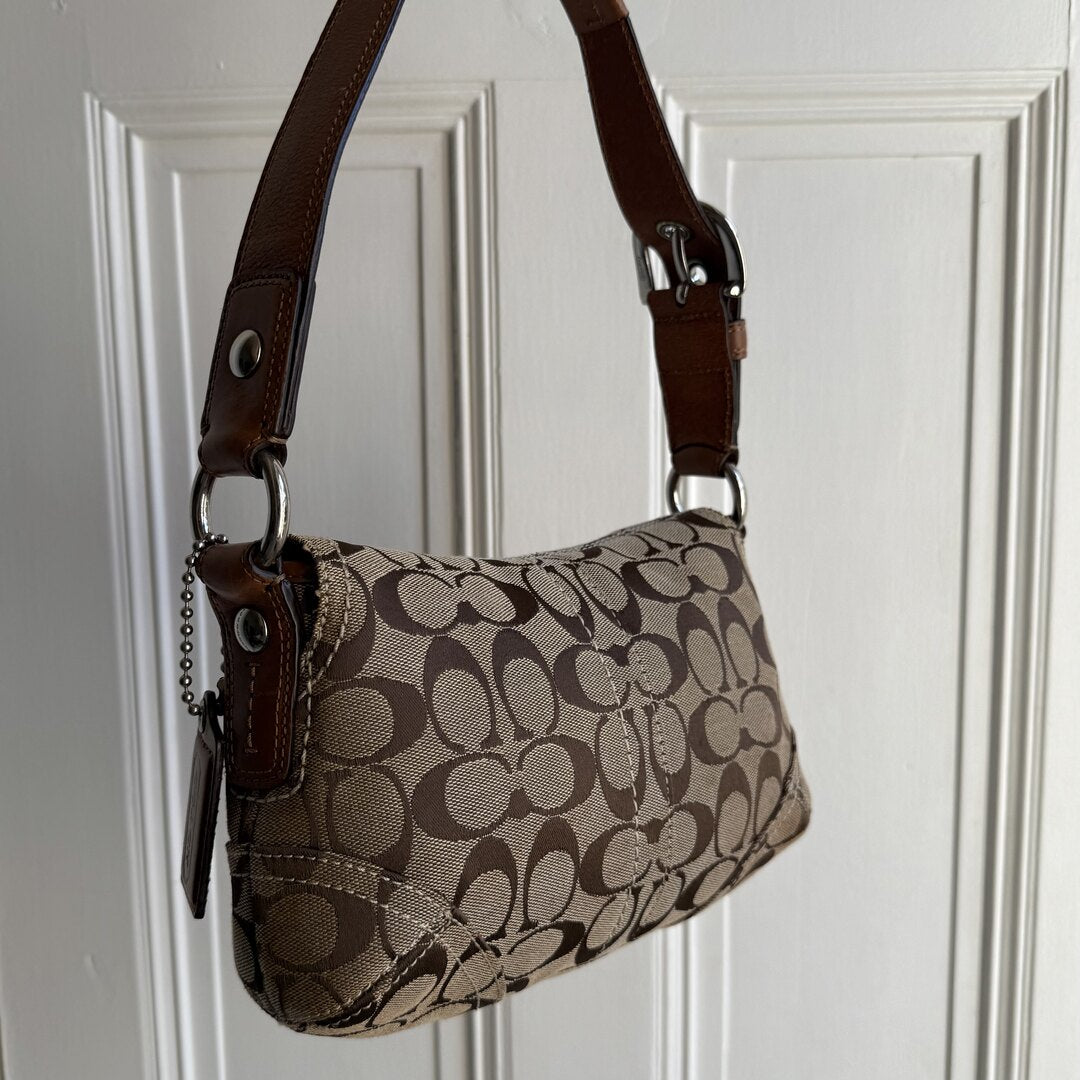 Coach Signature Soho Brown Shoulder Bag