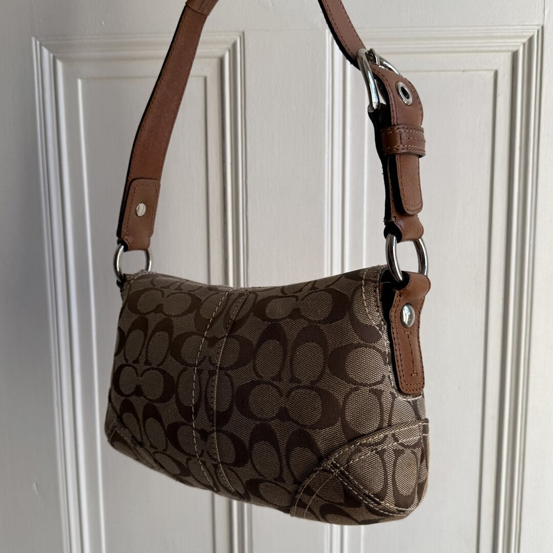 Coach Signature Soho Brown Shoulder Bag