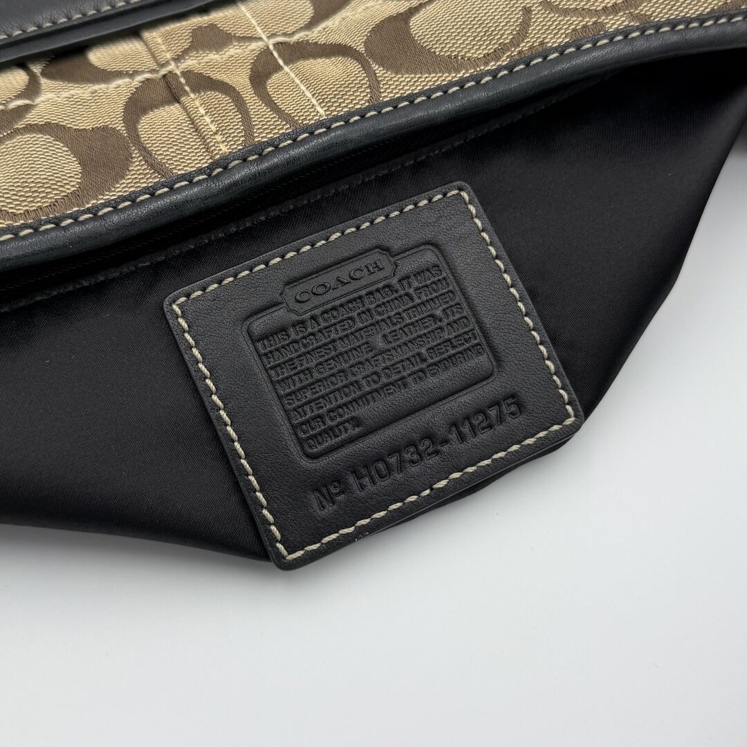 Coach Signature Buckle Hobo Shoulder Bag