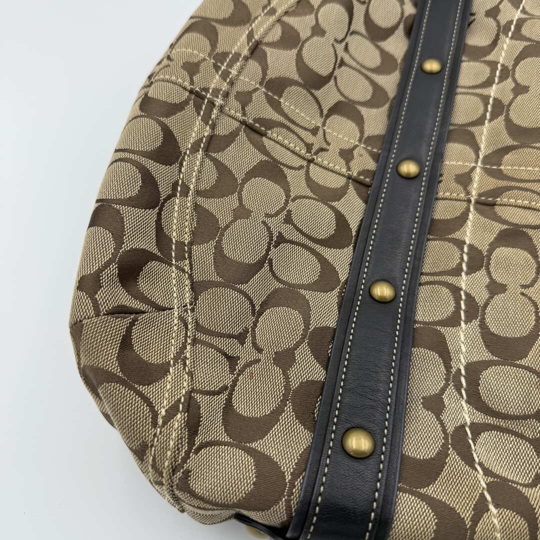 Coach Signature Buckle Hobo Shoulder Bag