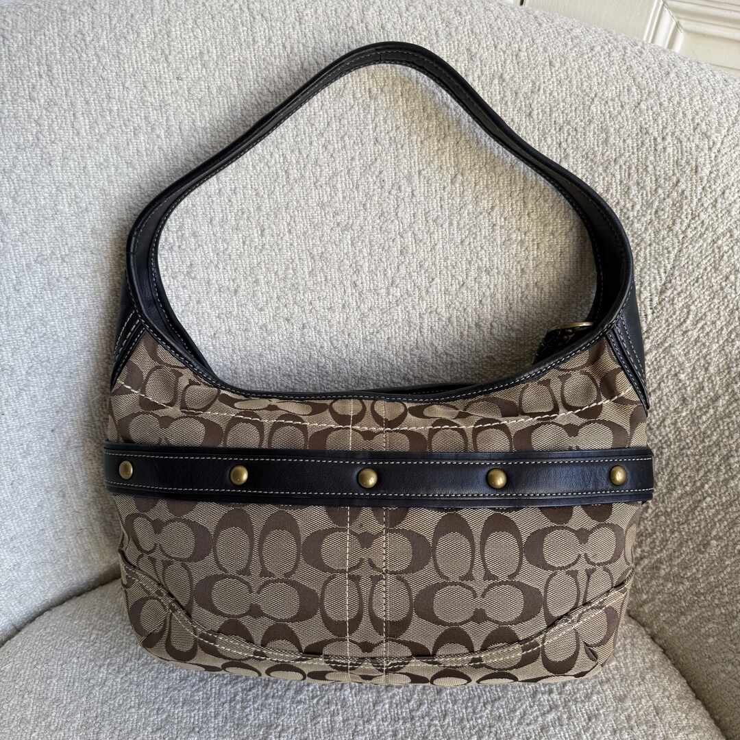 Coach Signature Buckle Hobo Shoulder Bag