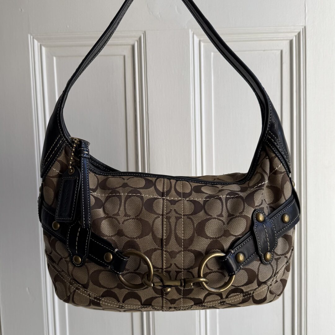 Coach Signature Buckle Hobo Shoulder Bag