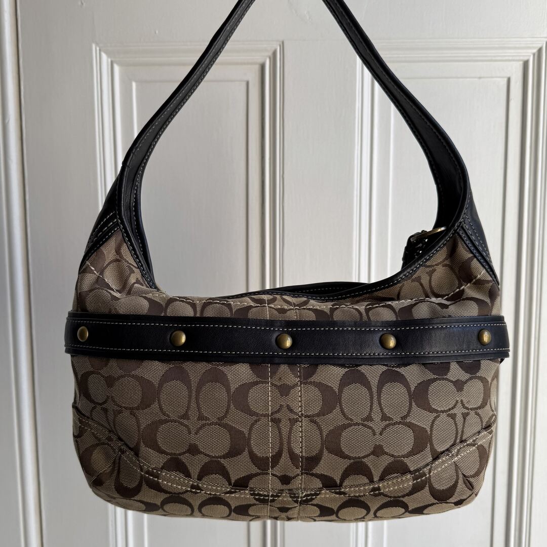 Coach Signature Buckle Hobo Shoulder Bag
