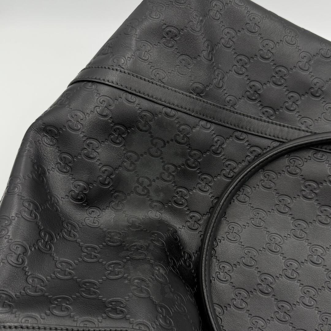 Gucci Guccissima Black Leather Tote Bag