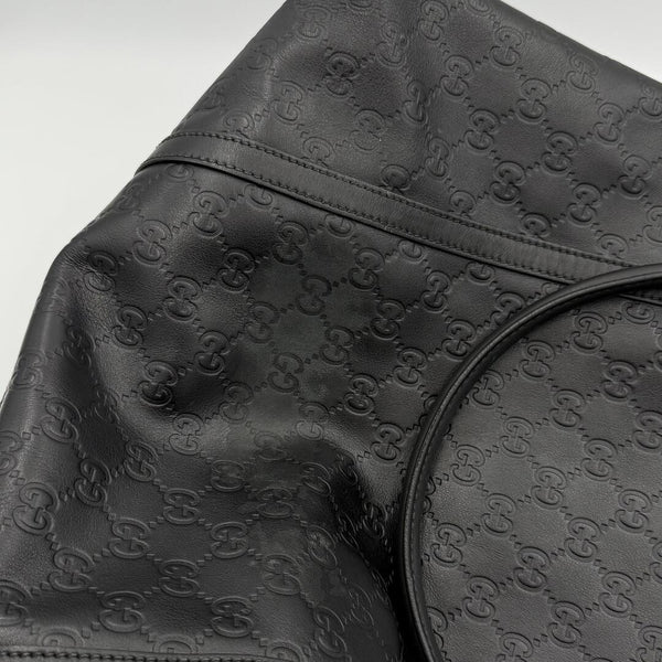 Gucci Guccissima Black Leather Tote Bag
