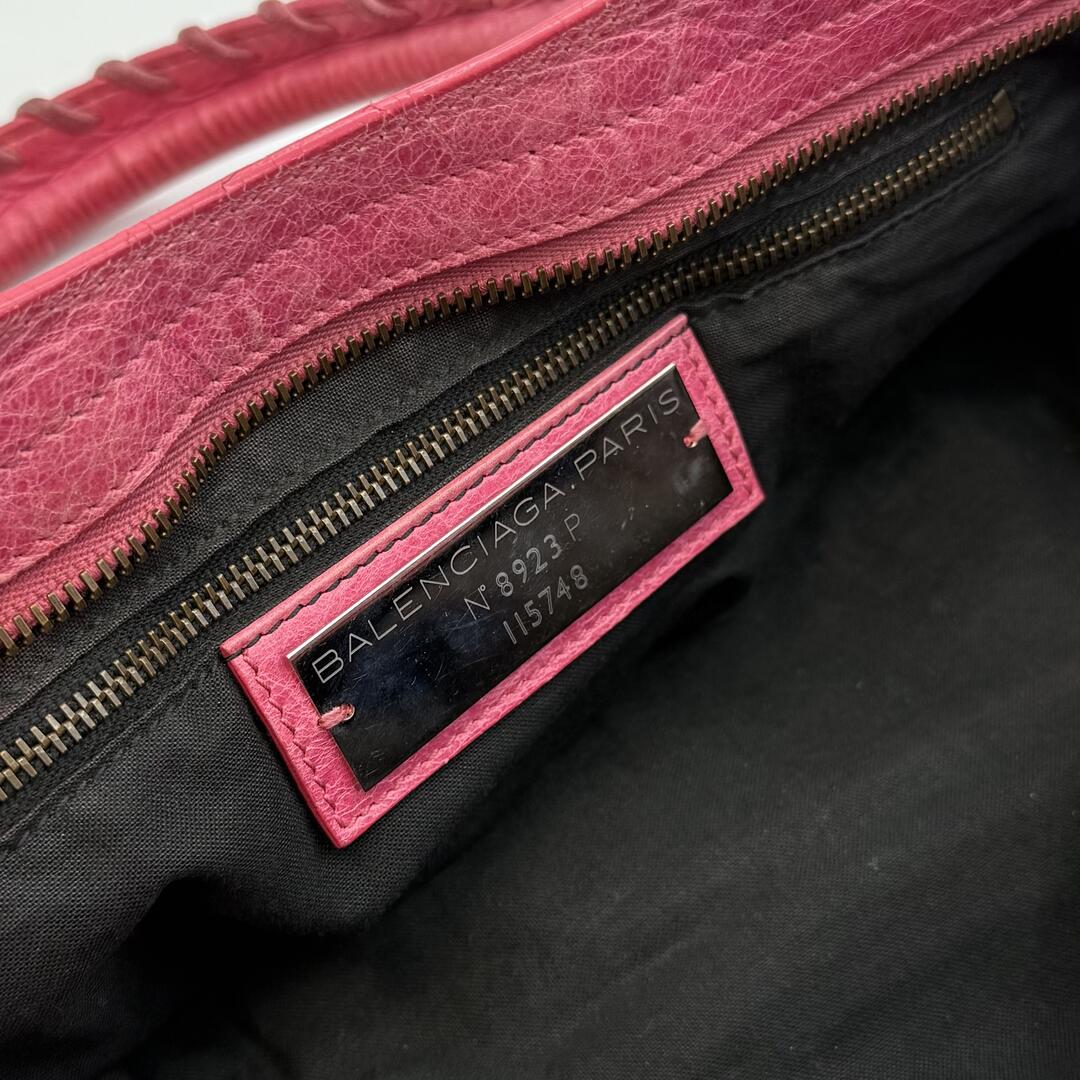 2010 Balenciaga The City Leather Pink Handbag