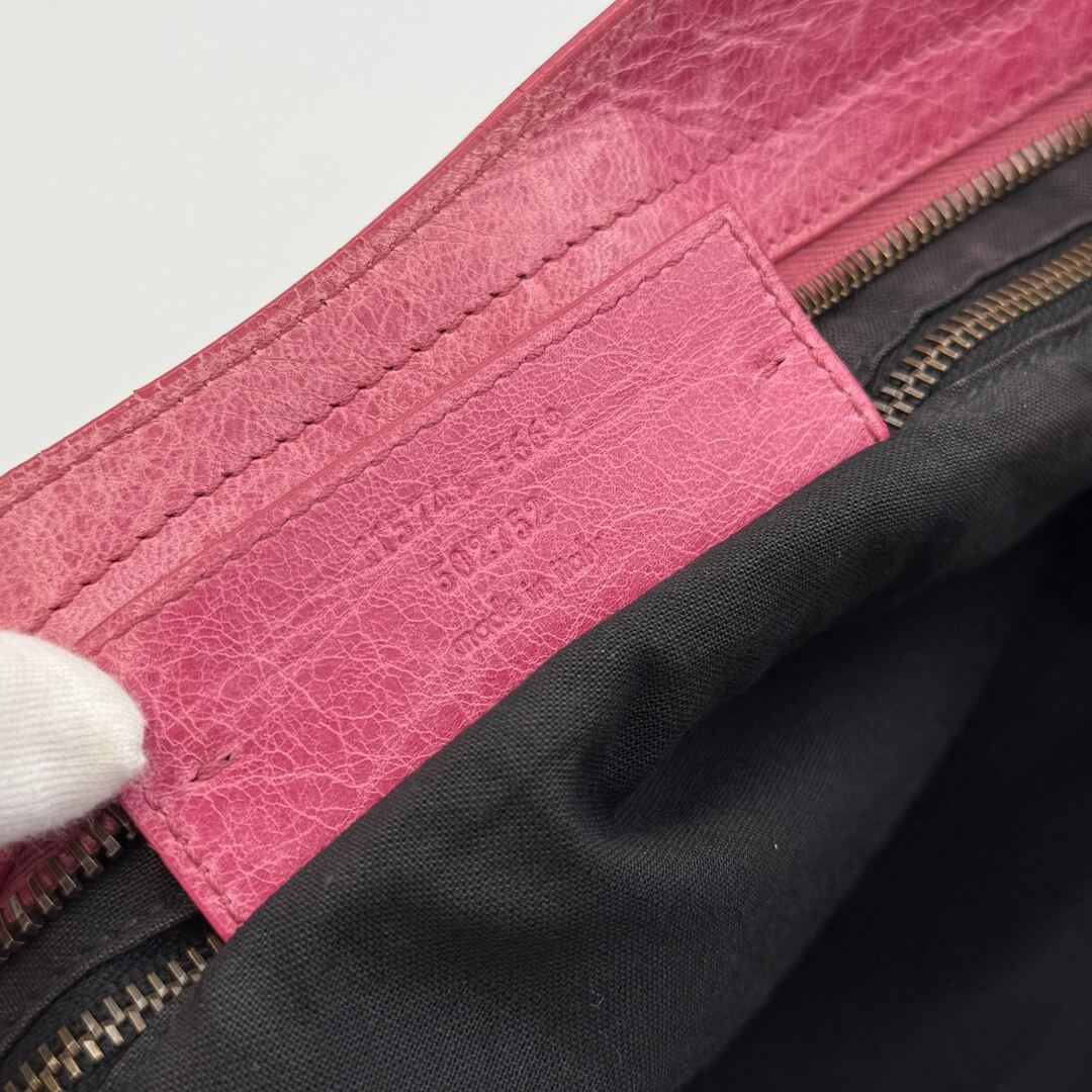 2010 Balenciaga The City Leather Pink Handbag