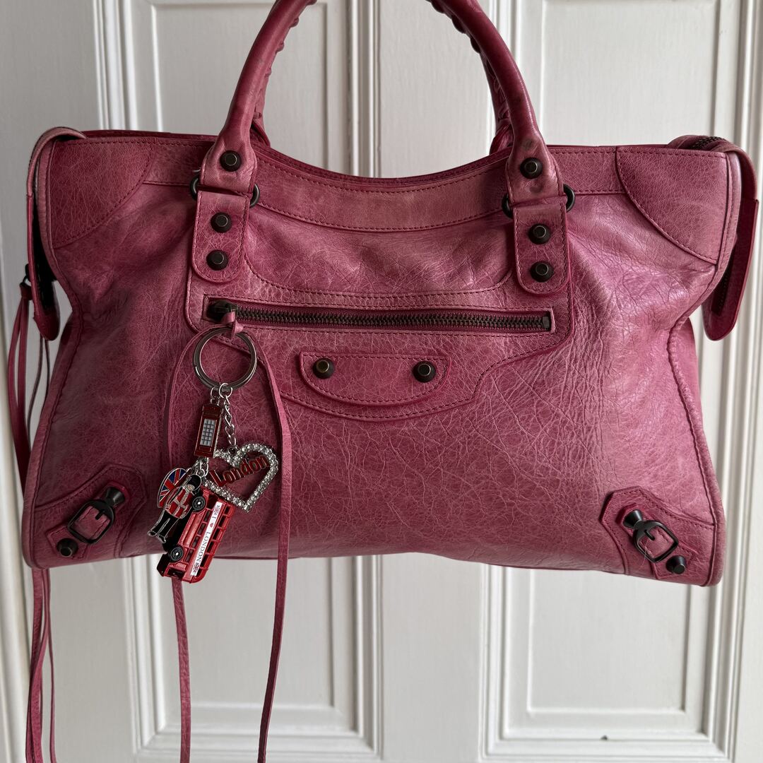 2010 Balenciaga The City Leather Pink Handbag
