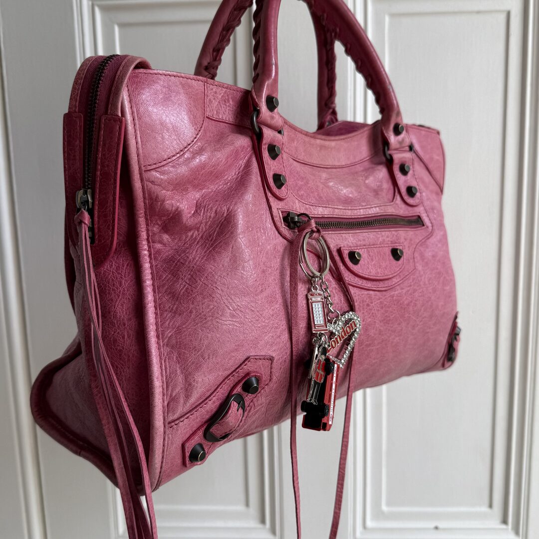 2010 Balenciaga The City Leather Pink Handbag