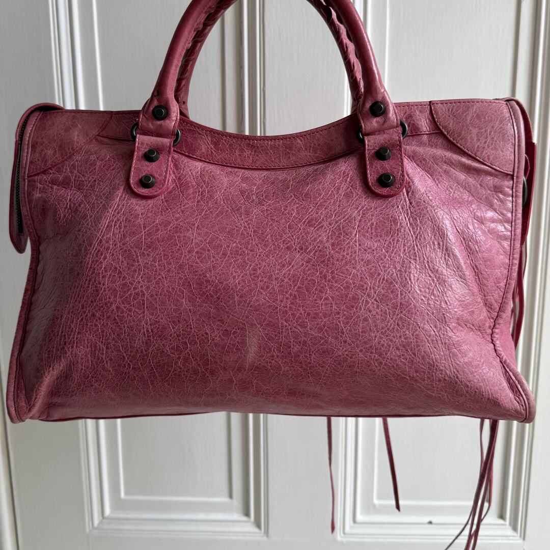 2010 Balenciaga The City Leather Pink Handbag