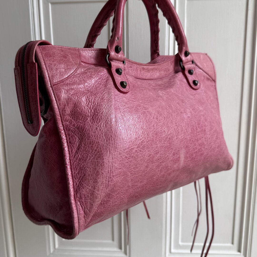 2010 Balenciaga The City Leather Pink Handbag