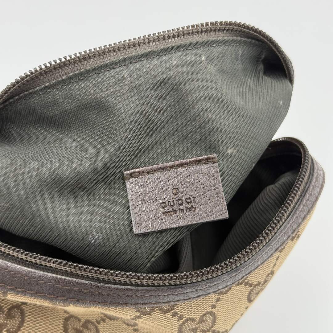 Gucci GG Canvas Brown Cosmetic Pouch