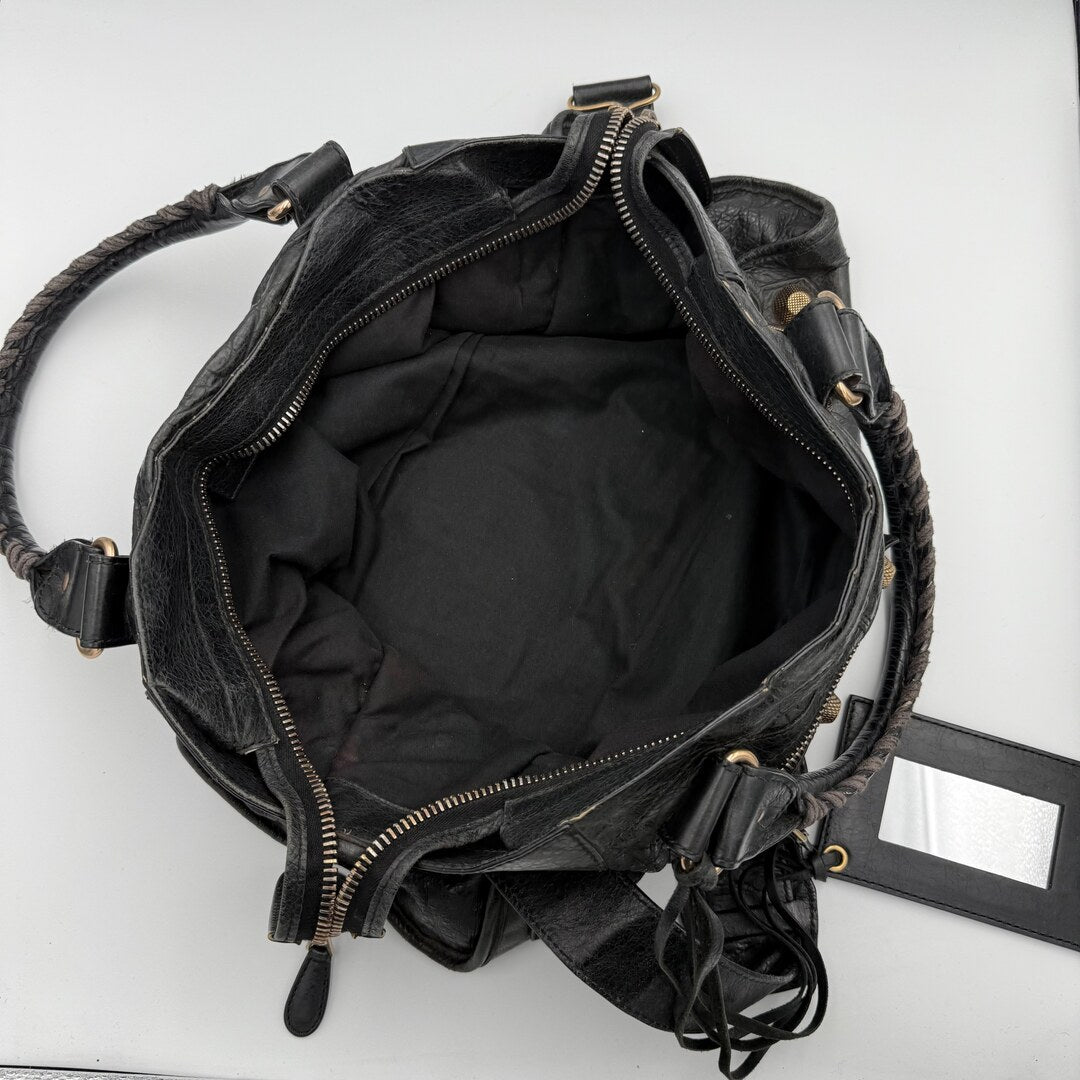 2012 Balenciaga The Giant City Leather Black Bag