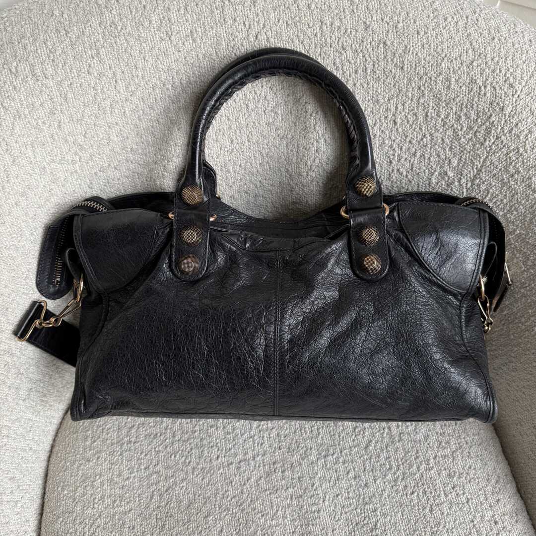 2012 Balenciaga The Giant City Leather Black Bag