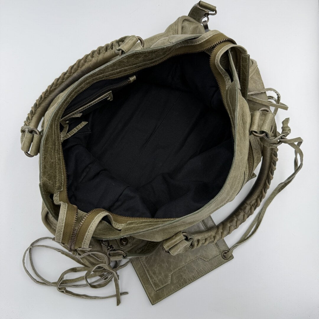 2006 Balenciaga The City Leather Green Handbag