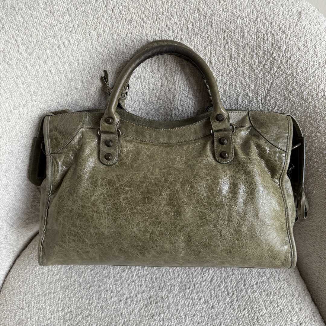 2006 Balenciaga The City Leather Green Handbag