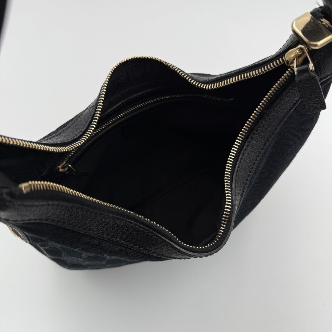 Gucci GG Canvas Black Mini Shoulder Bag
